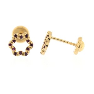 Cercei din aur pentru fetite