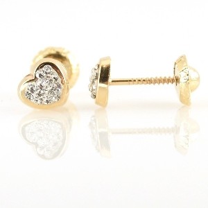 Cercei din aur pentru fetite