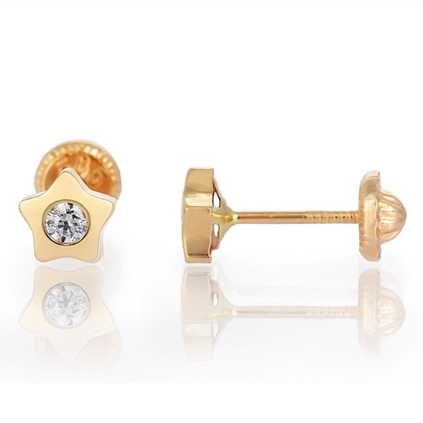 Modele cercei din aur pentru fetite