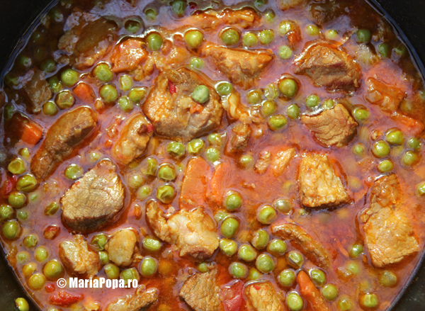 Mancare de mazare cu carne