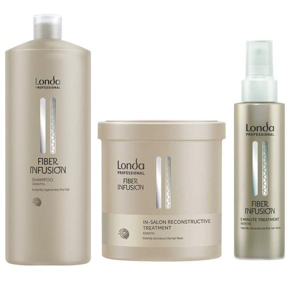 Pachet cu Cheratina Londa Professional Fiber Infusion - Tratament in 5 Minute Pachet cu Cheratina Londa Professional Fiber Infusion - Tratament in 5 Minute